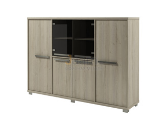 Кабинет руководителя Офисный шкаф четырёхсекционный с 4 полками Z-34-12