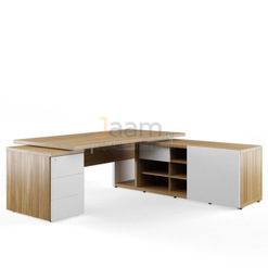 Кабинет руководителя Стол рабочий на опорной креденции правый ZIO285109