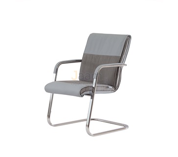 Офисный стул Лондон/В комб. Кожа нестандартная/база хром