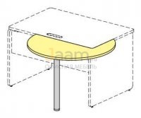 Мебель для персонала Сектор угловой АКК48B002