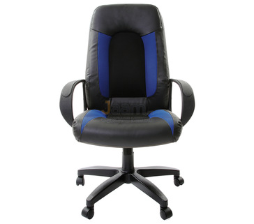 Кресло для руководителя Strike EX-525 черное/синее