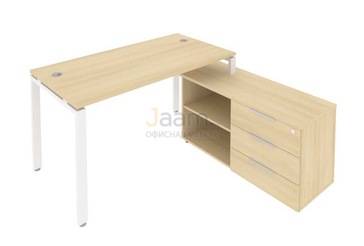 Кабинет руководителя Рабочая станция с опорной тумбой правая Б.РС-СТС-2.3 Пр