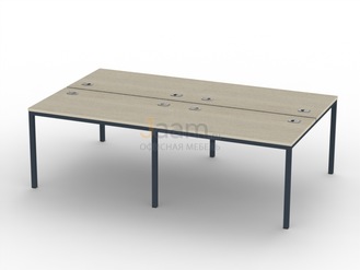 Мебель для персонала Бенч-система на 4 рабочих места I-52