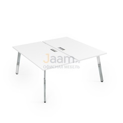 Мебель для персонала Стол системы БЕНЧ на 2 рабочих места металл глянец 10БД.284