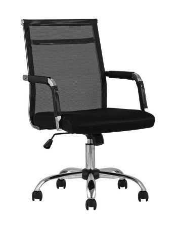Кресло офисное TopChairs Clerk черное (Компьютерное кресло Clerk черный)