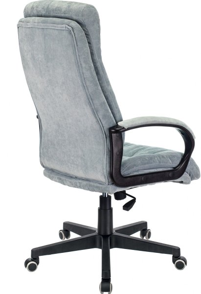 Кресло руководителя CH-824 Fabric серо-голубой Light-28 крестов. пластик