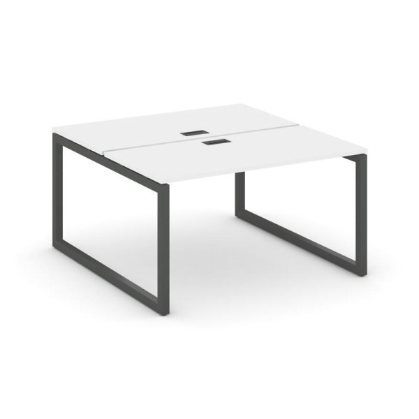 Рабочая станция 2-х сторонняя SN-5O.DRS-002 (1180х1232х750) (Белый/Металл Антрацит)