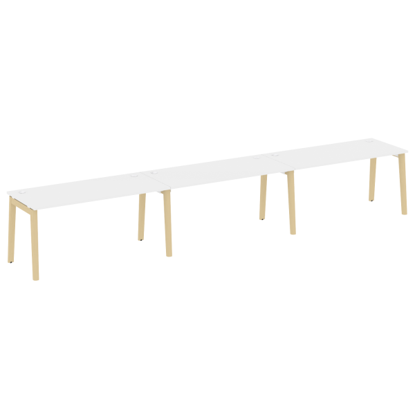Рабочая станция на деревянных опорах Onix Wood OW.RS-3.4.7 4740x720x750