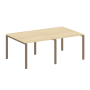Переговорный стол 2 столешницы Metal System Style БП.ПРГ-2.1 2000x1235x750