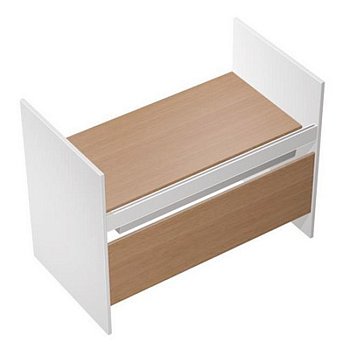 Стол письменный на высоких опорах ДСП c ProSystem Profiquadro КВ 1212 БВ 1650x806x1114