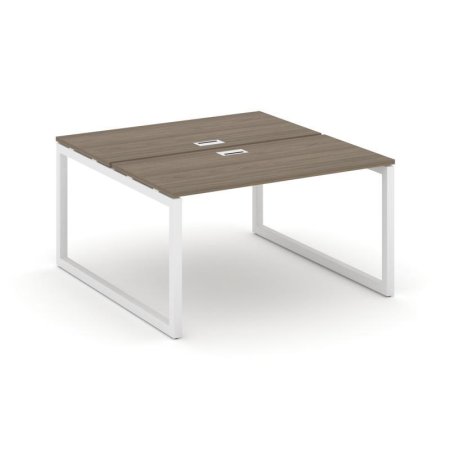 Рабочая станция 2-х сторонняя SN-5O.DRS-003 (1380х1232х750) (Вяз Благородный/Металл Белый)