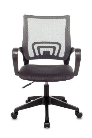 Кресло офисное TopChairs ST-Basic сетка/ткань серый (Компьютерное кресло ST-Basic темно-серый)