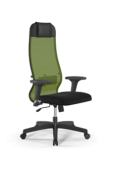 Кресло для руководителя Метта Sit 10 B1-111D - X2+UMF(X1) /Ub00/Wh00/D02P(M09.B02.G15.W01)