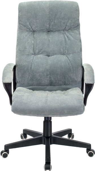Кресло руководителя CH-824 Fabric серо-голубой Light-28 крестов. пластик