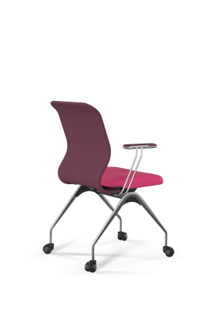 Кресло для руководителя Метта Sit 8 Mr4-4T - Vivaldi /Uh00/Wh12/T4mV-c(F53.W02) (Темно-розовый)